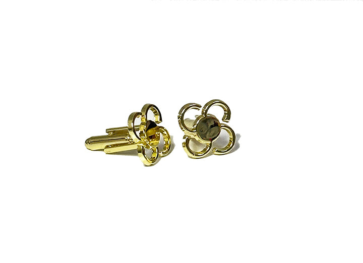 Clover Cufflinks Gold